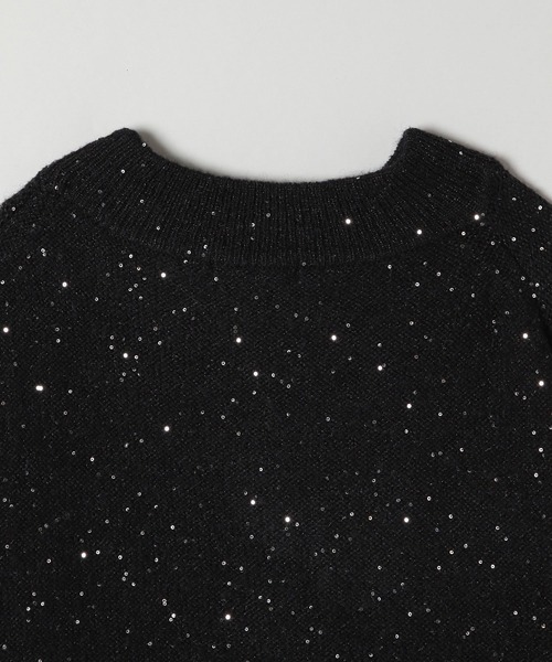 JEANASIS（ジーナシス）の「７Gスパンコールプルオーバー/237846（ニット/セーター・レディース・ブラック/グレー/カーキ・FREE）」の5枚目の写真