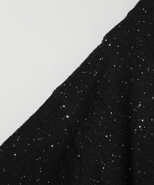JEANASIS（ジーナシス）の「７Gスパンコールプルオーバー/237846（ニット/セーター・レディース・ブラック/グレー/カーキ・FREE）」の12枚目の写真