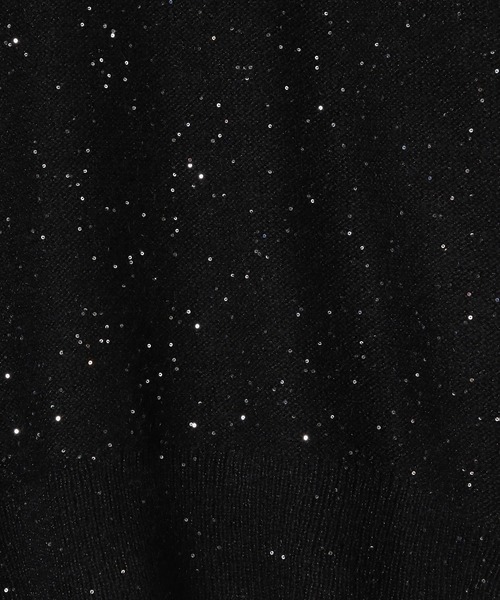 JEANASIS（ジーナシス）の「７Gスパンコールプルオーバー/237846（ニット/セーター・レディース・ブラック/グレー/カーキ・FREE）」の17枚目の写真