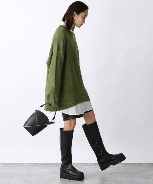 JEANASIS（ジーナシス）の「７Gスパンコールプルオーバー/237846（ニット/セーター・レディース・ブラック/グレー/カーキ・FREE）」の14枚目の写真