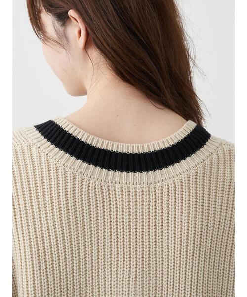 earth music&ecology（アースミュージックアンドエコロジー）の「チルデンニットベスト　＊（ベスト・レディース・チャコールグレー/ベージュ/オフホワイト・FREE）」の17枚目の写真