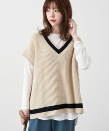 earth music&ecology | チルデンニットベスト　＊(ベスト)