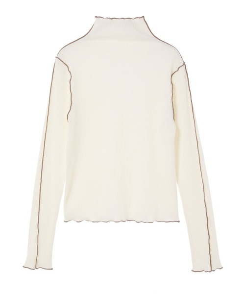 fifth（フィフス）の「バイカラーメロウニット（ニット/セーター・レディース・ブラック/アイボリー・MEDIUM）」の5枚目の写真