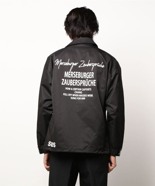 semantic design（セマンティックデザイン）の「セマンティックデザイン/semantic design プリント コーチジャケット（ブルゾン・メンズ・ブラック・MEDIUM/LARGE/X-LARGE）」の4枚目の写真