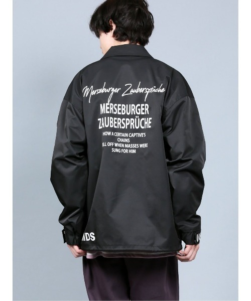 semantic design（セマンティックデザイン）の「セマンティックデザイン/semantic design プリント コーチジャケット（ブルゾン・メンズ・ブラック・MEDIUM/LARGE/X-LARGE）」の12枚目の写真