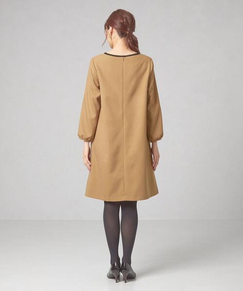 closet story(クローゼットストーリー)の「<closet story>ハイショク Aライン ワンピース -ウォッシャブル-(ワンピース・レディース・ベージュ/ネイビー・FREE)」の5枚目の写真