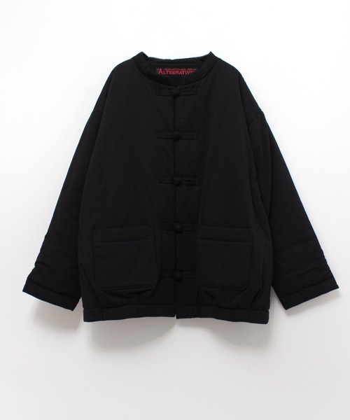 RNA(アールエヌエー)の「J1991 パディングカンフーライトジャケット(ブルゾン・レディース・ブラック/ダークグリーン/オフホワイト・MEDIUM)」の10枚目の写真