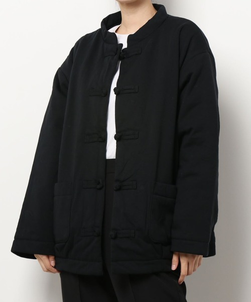 RNA(アールエヌエー)の「J1991 パディングカンフーライトジャケット(ブルゾン・レディース・ブラック/ダークグリーン/オフホワイト・MEDIUM)」の16枚目の写真