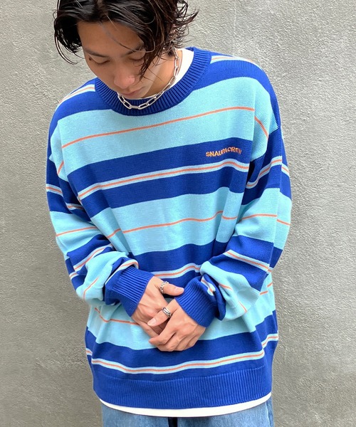 【ネイビー色S】マルボンゴルフ シグネチャー ニット カットソー セーター セール】 【WOMEN】【ウォッシャブル】ノルディック柄裏付き