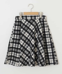 a.v.v（アーヴェヴェ）の「[100-130]シャギーチェックフレアスカート（スカート・キッズ）」