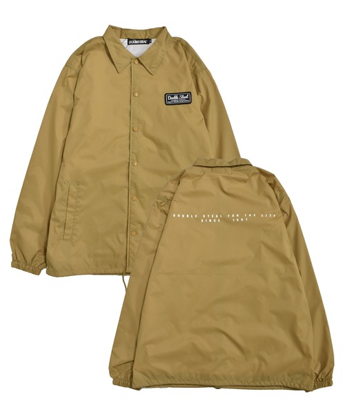 DOUBLE STEAL（ダブルスティール）の「Square Patch Coache Jacket　コーチジャケット（ナイロンジャケット・メンズ・ブラック/ベージュ/カーキブラウン/グレー/ブラウン/ダークグリーン・MEDIUM/X-LARGE/LARGE）」の6枚目の写真