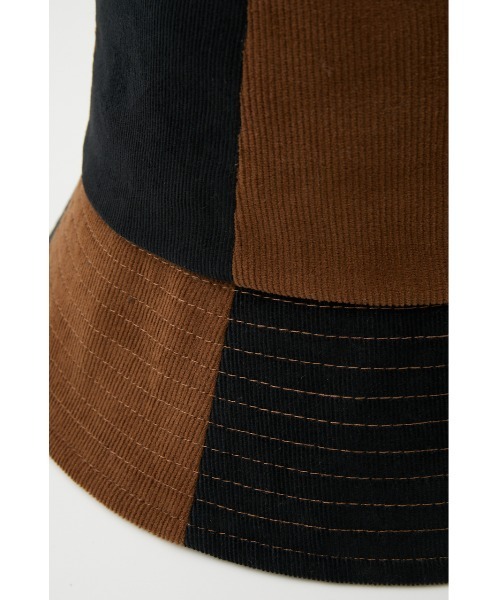 SLY(スライ)の「CHECKER CORDUROY BUCKET HAT チェック コーデュロイ バケット ハット(ハット・レディース・ブラック系その他2/ベージュ系その他・FREE)」の6枚目の写真