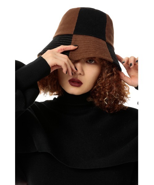 SLY(スライ)の「CHECKER CORDUROY BUCKET HAT チェック コーデュロイ バケット ハット(ハット・レディース・ブラック系その他2/ベージュ系その他・FREE)」の17枚目の写真