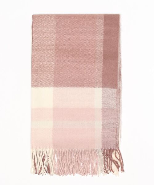 EDIT COLOGNE（エディットコロン）の「チェックストール（ストール/ショール・レディース・ピンク/グレー・ﾌﾘ-）」の2枚目の写真