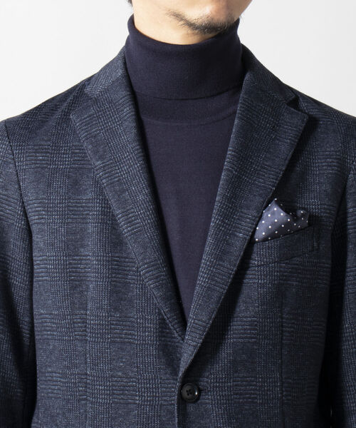 NOLLEY'S goodman（ノーリーズグッドマン）の「ウール混 ムリネジャージ ストレッチ セットアップジャケット（テーラードジャケット・メンズ・チャコールグレー/インディゴブルー/ブルー系その他7・LARGE/MEDIUM/X-LARGE/SMALL）」の7枚目の写真