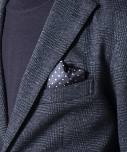 NOLLEY'S goodman（ノーリーズグッドマン）の「ウール混 ムリネジャージ ストレッチ セットアップジャケット（テーラードジャケット・メンズ・チャコールグレー/インディゴブルー/ブルー系その他7・LARGE/MEDIUM/X-LARGE/SMALL）」の11枚目の写真