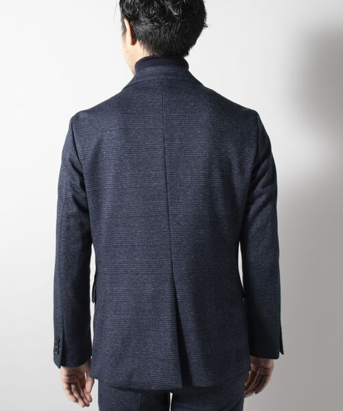 NOLLEY'S goodman（ノーリーズグッドマン）の「ウール混 ムリネジャージ ストレッチ セットアップジャケット（テーラードジャケット・メンズ・チャコールグレー/インディゴブルー/ブルー系その他7・LARGE/MEDIUM/X-LARGE/SMALL）」の13枚目の写真