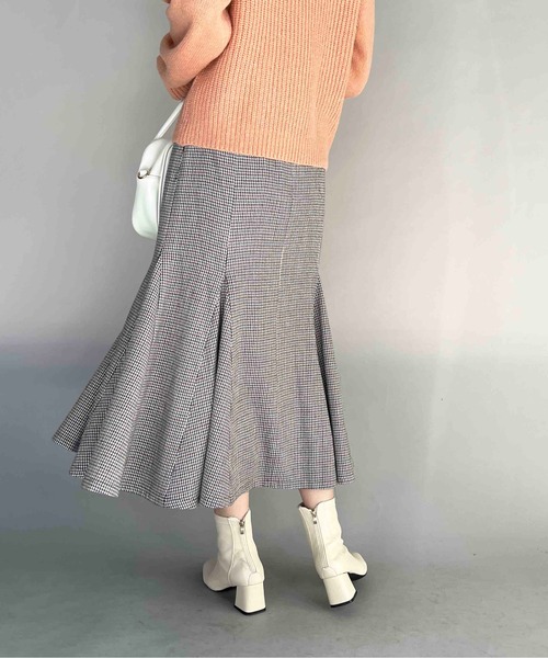 PICCIN(ピッチン)の「千鳥マーメイドスカート(スカート・レディース・ブラウン系その他/レッド系その他・M)」の10枚目の写真