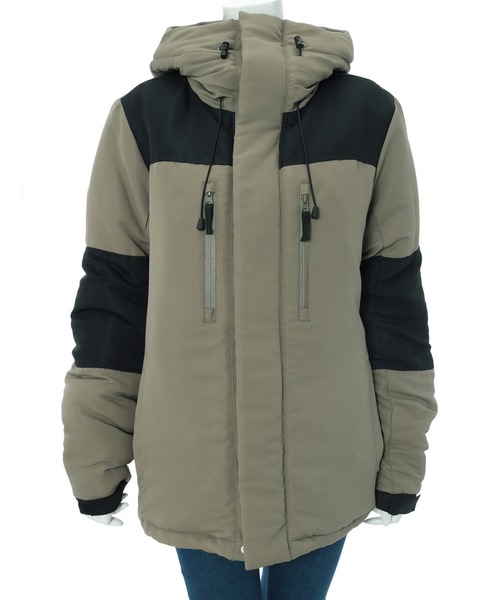 fifth(フィフス)の「配色切り替え中綿ダウンジャケット(ダウンジャケット/コート・レディース・カーキ/ベージュ・MEDIUM)」の15枚目の写真