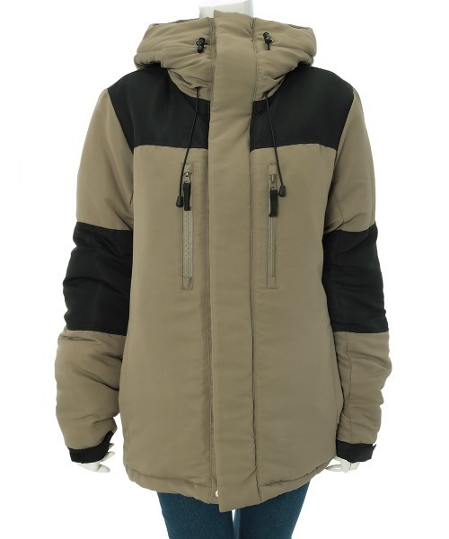 fifth(フィフス)の「配色切り替え中綿ダウンジャケット(ダウンジャケット/コート・レディース・カーキ/ベージュ・MEDIUM)」の5枚目の写真