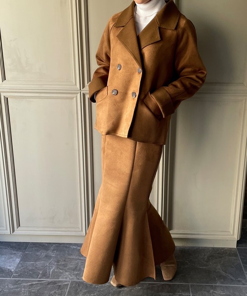 Sov. マーメイドスカート+ジャケット スリットショート丈テーラージャケット＆マーメイドスカート