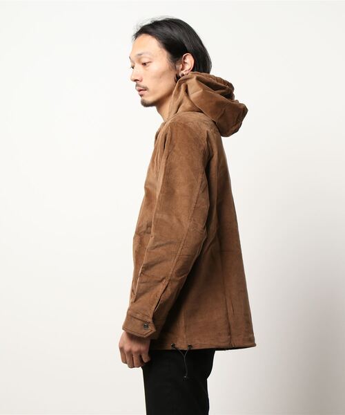 SURREAL(シュルリアル)の「【SURREAL/シュルリアル】Stretch Corduroy P/O Hoodie(パーカー・メンズ・ブラック/ブラウン/キャメル・MEDIUM/LARGE)」の4枚目の写真