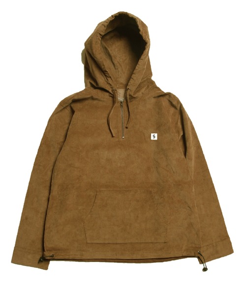 SURREAL(シュルリアル)の「【SURREAL/シュルリアル】Stretch Corduroy P/O Hoodie(パーカー・メンズ・ブラック/ブラウン/キャメル・MEDIUM/LARGE)」の1枚目の写真