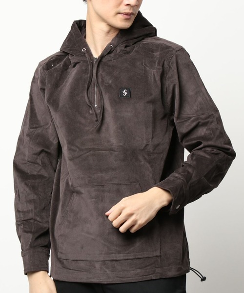 SURREAL(シュルリアル)の「【SURREAL/シュルリアル】Stretch Corduroy P/O Hoodie(パーカー・メンズ・ブラック/ブラウン/キャメル・MEDIUM/LARGE)」の3枚目の写真
