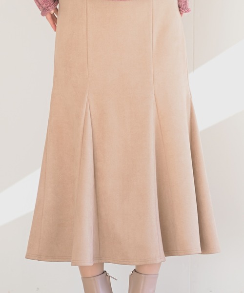 rps（アールピーエス）の「スウェード切替マーメイドスカート（スカート・レディース・チャコールグレー/ブラック/ブラウン/ベージュ・M）」の18枚目の写真