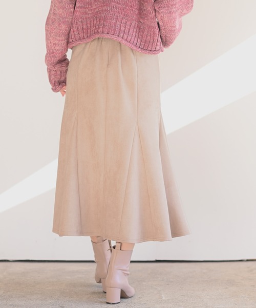 rps（アールピーエス）の「スウェード切替マーメイドスカート（スカート・レディース・チャコールグレー/ブラック/ブラウン/ベージュ・M）」の20枚目の写真