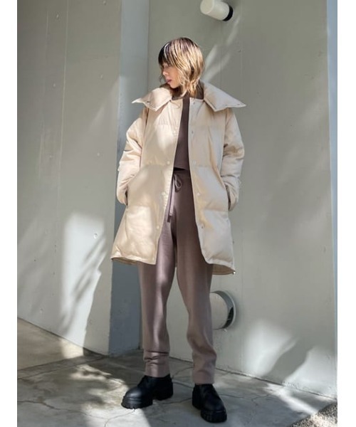 THROW by SLY(スローバイスライ)の「THROW HG TROUSER ハイゲージ パンツ(スラックス・レディース・ライトグレー/ライトイエロー・0/1)」の3枚目の写真