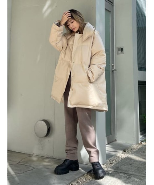 THROW by SLY(スローバイスライ)の「THROW HG TROUSER ハイゲージ パンツ(スラックス・レディース・ライトグレー/ライトイエロー・0/1)」の4枚目の写真