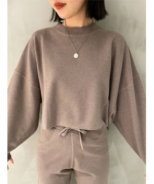 THROW by SLY(スローバイスライ)の「THROW HG TROUSER ハイゲージ パンツ(スラックス・レディース・ライトグレー/ライトイエロー・0/1)」の10枚目の写真