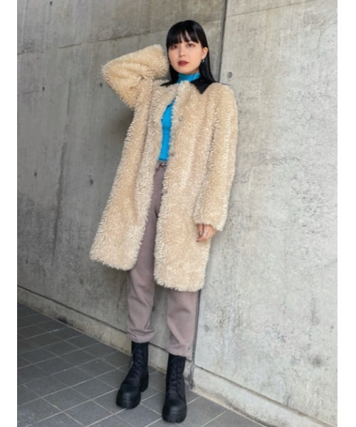 THROW by SLY(スローバイスライ)の「THROW HG TROUSER ハイゲージ パンツ(スラックス・レディース・ライトグレー/ライトイエロー・0/1)」の13枚目の写真