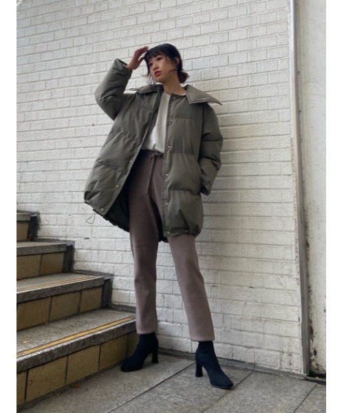 THROW by SLY(スローバイスライ)の「THROW HG TROUSER ハイゲージ パンツ(スラックス・レディース・ライトグレー/ライトイエロー・0/1)」の15枚目の写真