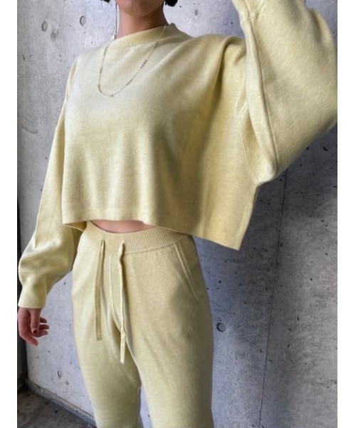 THROW by SLY(スローバイスライ)の「THROW HG TROUSER ハイゲージ パンツ(スラックス・レディース・ライトグレー/ライトイエロー・0/1)」の17枚目の写真