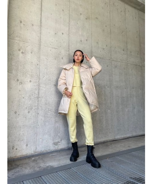 THROW by SLY(スローバイスライ)の「THROW HG TROUSER ハイゲージ パンツ(スラックス・レディース・ライトグレー/ライトイエロー・0/1)」の18枚目の写真