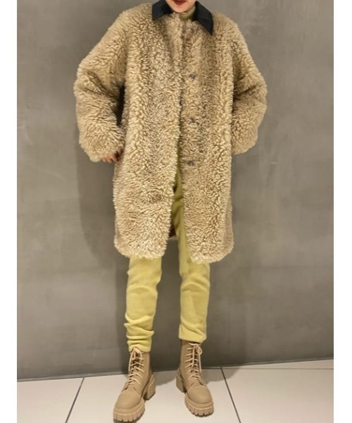 THROW by SLY(スローバイスライ)の「THROW HG TROUSER ハイゲージ パンツ(スラックス・レディース・ライトグレー/ライトイエロー・0/1)」の21枚目の写真