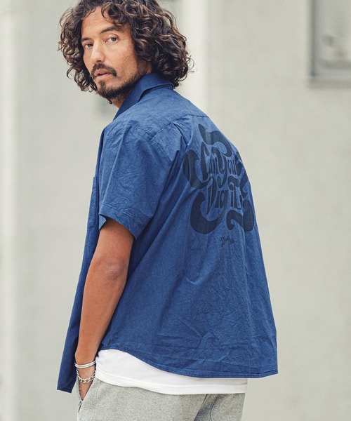 MARBLES(マーブルズ)の「mhs1759-S-SL WORK SHIRT ワークシャツ(シャツ/ブラウス・メンズ・ベージュ/ブルー系その他/カーキ/ネイビー・M/XL/L)」の4枚目の写真