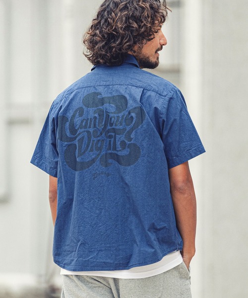 MARBLES(マーブルズ)の「mhs1759-S-SL WORK SHIRT ワークシャツ(シャツ/ブラウス・メンズ・ベージュ/ブルー系その他/カーキ/ネイビー・M/XL/L)」の5枚目の写真