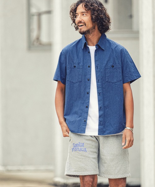 MARBLES(マーブルズ)の「mhs1759-S-SL WORK SHIRT ワークシャツ(シャツ/ブラウス・メンズ・ベージュ/ブルー系その他/カーキ/ネイビー・M/XL/L)」の6枚目の写真