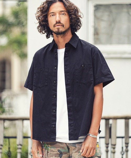 MARBLES(マーブルズ)の「mhs1759-S-SL WORK SHIRT ワークシャツ(シャツ/ブラウス・メンズ・ベージュ/ブルー系その他/カーキ/ネイビー・M/XL/L)」の13枚目の写真