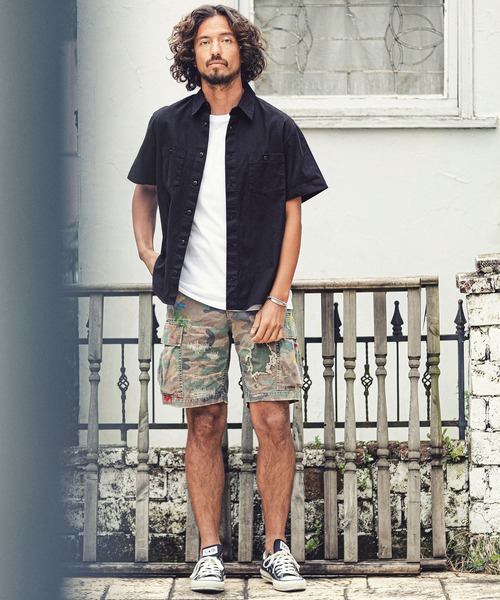 MARBLES(マーブルズ)の「mhs1759-S-SL WORK SHIRT ワークシャツ(シャツ/ブラウス・メンズ・ベージュ/ブルー系その他/カーキ/ネイビー・M/XL/L)」の15枚目の写真