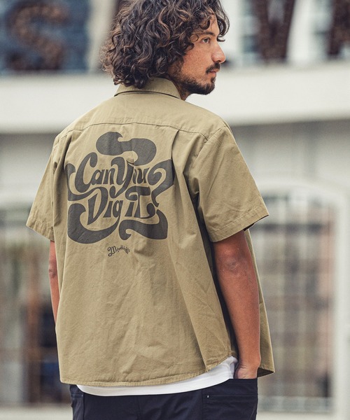MARBLES(マーブルズ)の「mhs1759-S-SL WORK SHIRT ワークシャツ(シャツ/ブラウス・メンズ・ベージュ/ブルー系その他/カーキ/ネイビー・M/XL/L)」の16枚目の写真