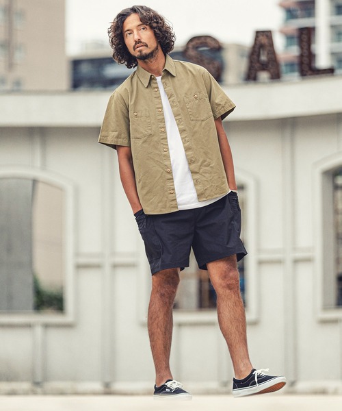 MARBLES(マーブルズ)の「mhs1759-S-SL WORK SHIRT ワークシャツ(シャツ/ブラウス・メンズ・ベージュ/ブルー系その他/カーキ/ネイビー・M/XL/L)」の19枚目の写真
