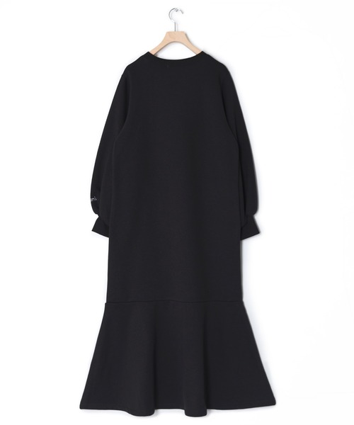 Alley by w closet（アリーバイダブルクローゼット）の「【Alley】刺繍入りスエットマーメイドワンピース（ワンピース・レディース・スモークグレー/スミクロ/グリーン・FREE）」の6枚目の写真