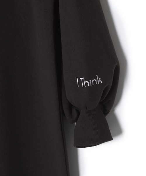 Alley by w closet（アリーバイダブルクローゼット）の「【Alley】刺繍入りスエットマーメイドワンピース（ワンピース・レディース・スモークグレー/スミクロ/グリーン・FREE）」の5枚目の写真