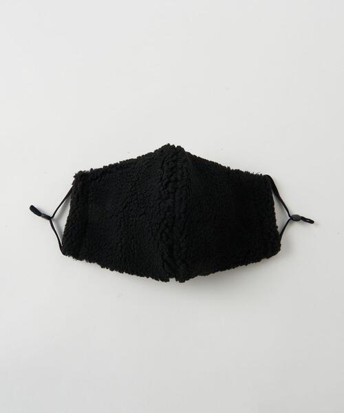 BEAUTY&YOUTH UNITED ARROWS（ビューティーアンドユースユナイテッドアローズ）の「BY ポリエステル ボア マスク（マスク・メンズ・ブラック/ベージュ/オフホワイト・S/M/M/L）」の2枚目の写真