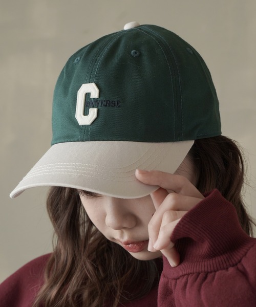 CONVERSE（コンバース）の「【CONVERSE / コンバース】ロゴローキャップ（キャップ・レディース・ブラック/ベージュ/ネイビー/ベージュ系/グリーン系・ONESIZE）」の5枚目の写真