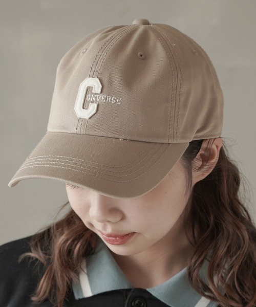 CONVERSE（コンバース）の「【CONVERSE / コンバース】ロゴローキャップ（キャップ・レディース・ブラック/ベージュ/ネイビー/ベージュ系/グリーン系・ONESIZE）」の3枚目の写真
